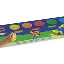 JOVI Plastilina Soft Dough Blandiver 5 Botes De 110gr Colores Neón En Estuche