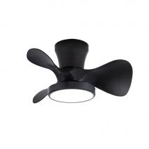 Akunadecor - Ventilador de techo modelo CANDY negro, motor DC 6 velocidades Tecnología Led 20W sistema CCT 1900 Lúmenes, Control remoto con temporizador, luz regulable en color e intensidad, Memoria