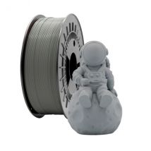 Filamento 3d pla mate gris oscuro | pla mate - diametro - bobina - color gris oscuro