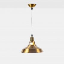 Barcelona LED Lámpara industrial retro colgante "MANACOR" con cúpula de metal