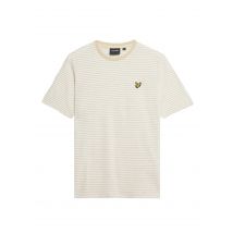 Camiseta Lyle & Scott Lined Blend Hombe Beige