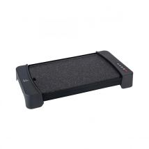Plancha de cocina Jata JEGR2851, Potencia 2.600W, Electrónica con 4 temperaturas, Resistencia en M para distribución del calor por toda la superficie, Gran superficie: 46 x 28 cm, Fácil limpieza,