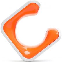 Clug Mtb Clip de Bicicleta para la Pared - Blanco/naranja Hornit