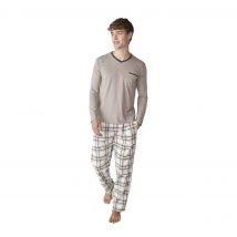 J&J Brothers-Pijama Algodón Manga Larga JJB18 para Hombre