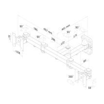 Neomounts By Newstar By Newstar By Newstar By Newstar By Newstar By Newstar Soporte de Pared para Monitor/tv FPMA-W960D Negro - Ahorra Espacio y Ajustable