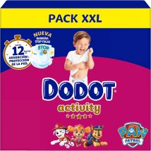 Dodot Activity Pack Ahorro, Tallas 3,4,5,6. Pañales Bebé, Nº1 en Absorción y Comodidad, Ajuste Total 3D, Diseños Patrulla Canina, Suavidad para Bebés Activos, Indicador de Humedad.