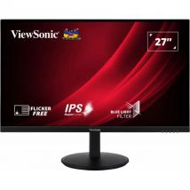 68,6 cm/27" (2560x1440) ViewSonic VG2709-2K-MHD-2 16:9 QHD IPS 4 ms 100 Hz HDR10 HDMI DP Altavoz Pivot Negro