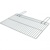 Algon - Griglia per barbecue 66x40cm Semplice zincato - Resistente e durevole - Facile da pulire - Versatile - Portatile e compatto