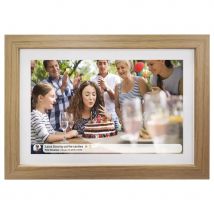 Denver pff-1042lw digital photo frame wood 25.6 cm (10.1") wifi touch screen
