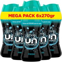Lenor UNstoppables Fresh Perlas Perfumadas para la Ropa Pack Ahorro 6 x 270g