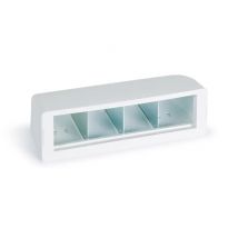 Fonestar Caja de Superficie para 4 Paneles de Conexión FONESTAR con Separadores Metálicos