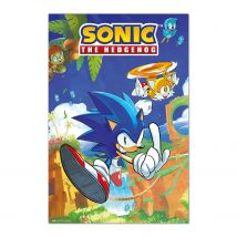 Grupo Erik Póster Sonic The Hedgehog Sonic & Tail - Lámina decorativa Sonic/Póster gamer - Decoración habitación gaming, Decoración Sonic con licencia oficial