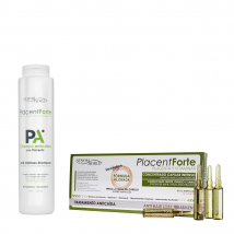 Sesiomworld - PACK Especial BASIC TRATAMIENTO ANTICAIDA PLACENT FORTE AMPOLLAS DE 12 UDSX10ML + CHAMPU TRATAMIENTO 400ML - Tratamiento Anticaída - Fortalece el Cabello - Previene la Caída