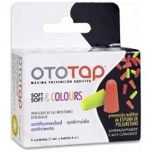 Ototap Soft & Colours Tapones Oídos Poliuretano 6Uds
