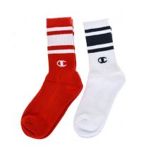 Champion-Pack-2 Calcetines caña alta deportivos Y08SU para Hombre