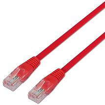 Aisens - cable de red latiguillo rj45 cat.6 utp awg24, rojo, 3.0m