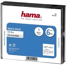 Hama cd-multipack 6 6 transparent discs - sleeves for optical discs (6 discs, transparent)