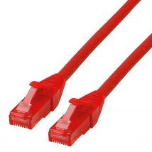 Rotronic ROLINE Patchcord Cat.6 UTP, Nivel de componentes, LSOH, Rojo, 3 m