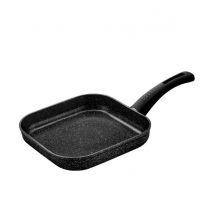 Monix Cosmos - Sartén antiadherente Grill lisa de 24 cm aluminio forjado sin PFOA. Sartenes para cocina de inducción, gas, vitro