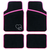 Enerfero-Alfombrillas Coche,Juego Alfombrillas para Coche , Alfombra de Moqueta para Vehículo, Antideslizantes-4 Piezas