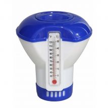 Dosificador de Cloro con Termómetro Gerimport para Piscina 10 X 12 Cm - Control de Temperatura - Limpieza Eficiente