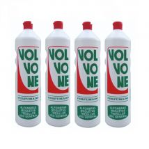 Volvone Light Amoniaco Perfumado 750 ml, Pack 4x750ml, Limpiador para Superficies Varias, Especial Tejidos, Alfombras, Moquetas, Tapicerias, Sofás, Tresillos, Mantas, Colada, Uso General
