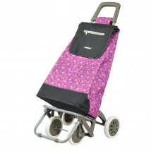 Carro de la Compra de 4 Ruedas tipo bolsa saco Compras almacenamiento rosa estrellas
