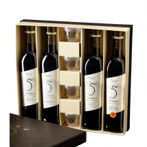 5 Elementos Gran Selección Estuche Premium de Aceite de Oliva Virgen Extra 4x500ml - Regalo Gourmet con Variedades Únicas Cornicabra, Picual, Hojiblanca y Arbequina