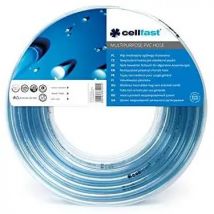 Cellfast Universal - Garden Hose (6 x 1 mm, 50 m) made of PVC for irrigation, suitable for air, light chemicals, drinking water, and food substances, compliant with EU Regulation 10/2011, ideal for
