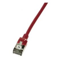 LogiLink Slim U/FTP cable de red Rojo 1 m Cat6a U/FTP (STP)