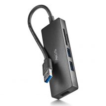LECTOR NGS IHUB USB 3.2 Gen 1 (3.1 Gen 1) Tipo-A 5000 Mbit/s Negro