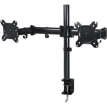 ARCTIC Brazo de Monitor Doble para Pantallas y Televisores Hasta 32 Pulgadas - Negro
