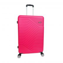 Maleta de viaje barata grande Benzi BZ5747 rosa de 76 x 47 x 26 cm. muy ligera 3,8 kg. 4 ruedas dobles giratorias 360º. Cerradura de combinación. Excelente relación calidad-precio. (ROSA)