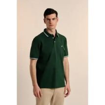 Polo Valecuatro doble franja clásico verde intenso