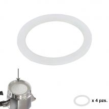 Junta de goma de silicona para cafetera de aluminio clásica / inducción 2 tazas (4 unidades)