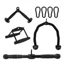 ALLINLIFE 8PCS Accesorios para Barra Lateral, tríceps, Tirador de Cable, Accesorios para máquina de Pesas, Accesorios para máquina de Cable para el Gimnasio en casa