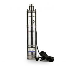 GREENCUT BAS550C - Bomba sumergible de 550 W con caudal máximo de 30 L/min y altura de bombeo hasta 50 m, ideal para pozos y riego doméstico, con carcasa de acero inoxidable, funcionamiento