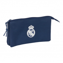 PORTATODO TRIPLE REAL MADRID CHICA MARINO 22X12X3 CM (Safta 842469744)