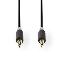 Nedis Cable de Audio Estéreo  Macho de 3,5 mm - Macho de 3,5 mm  2,0 m  Antracita NE550673823