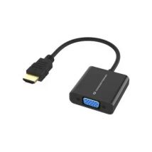 Conceptronic ABBY20B - Adaptador HDMI a VGA (1080P, 60 Hz, 0,25 m)