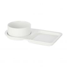 DAM.SET 2 PZS BOL Y PLATO PORCELANA BRUNCH 8x33x18cm