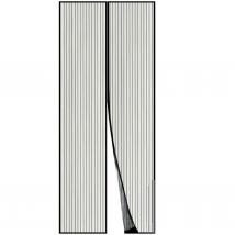 Tela Mosquitera Magnetica para Puerta Corredera, 100x210cm, Color negra, Cortina con Iman Repelente Mosquitos para de Sala de Estar la Puerta del Balcón Puerta Corredera de Patio