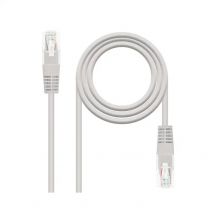 NanoCable 10.20.0100-L30 - Cable de red Ethernet RJ45 Cat.5e UTP AWG24, Gris, latiguillo de 30cms