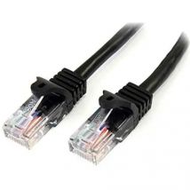 Startech.com cable de 5m de red ethernet cat5e rj45 sin traba snagless - negro,garantia lifetime