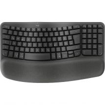 Logitech Wave Keys for Business teclado RF Inalámbrico + Bluetooth QWERTZ Alemán Grafito