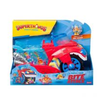 Superthings - Vehículo Bite Attack de Doc Vroom de la Serie de TV “SuperThings Kazoom Power”. Contiene 1 vehículo Bite Attack, 1 Doc Vroom Exclusivo, 1 cárcel extraíble