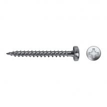Celo 9417Vloxb - Tornillo para Madera Velox B Rosca Completa Cabeza Alomada Impronta Pz Diámetro 4X17 Mm, Zincado, 1000 Unidades