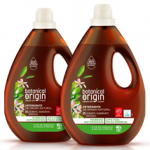 Botanical Origin Detergente Ecológico para Ropa, Flor de Naranjo y Hojas Cítricas o Jazmín y Lavanda Silvestre, 70 Dosis (2x35)