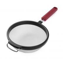 Tamiz de malla Kitchenaid, rojo imperio, utensilio de cocina de acero inoxidable con mango resistente, 17 cm.