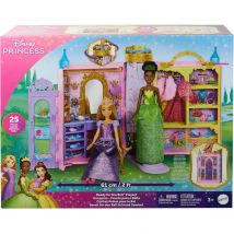 Armario Portatil Princesas Disney con accesorios (muñecas no incluidas) Mattel HXC20